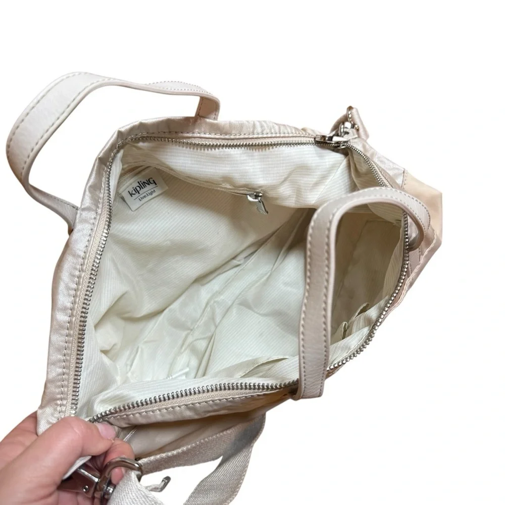 Kipling|Women’s Muze Plus Kala Mini Tote S Ivory Cloud Bl - Picture 8 of 12